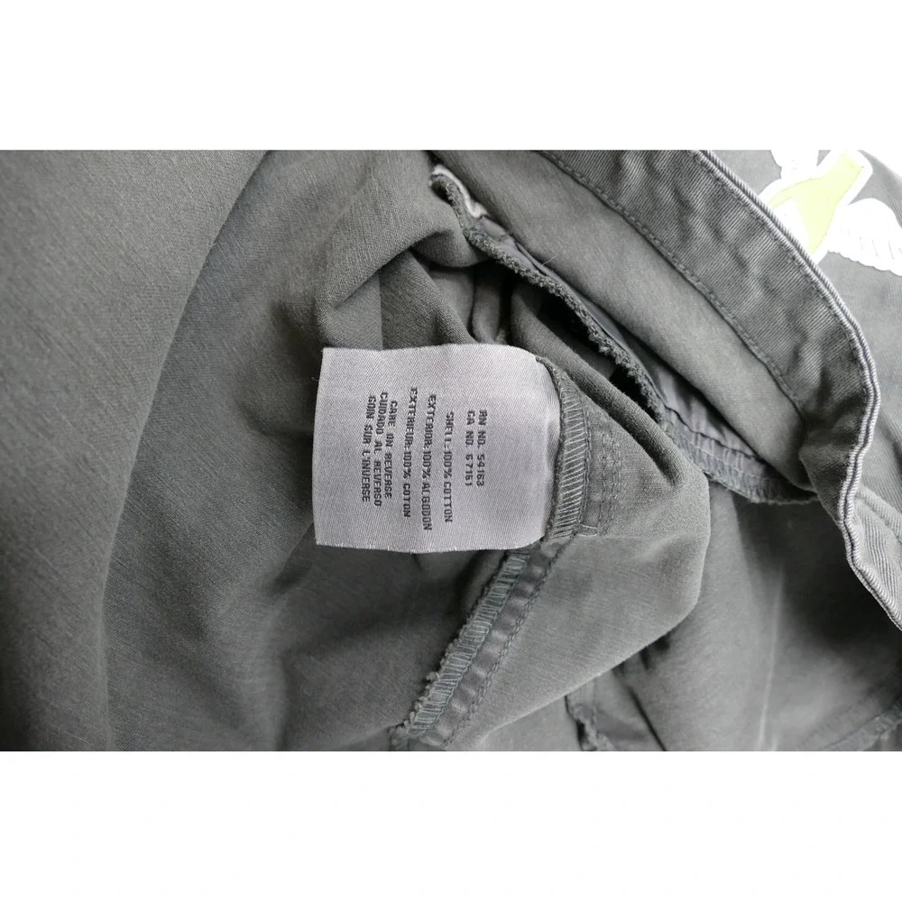 Levi's Military Style Olive Green Shirt Jacket Patches Star Eagle Womens Medium‎ - Picture 8 of 11